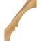 Ekena Millwork 4"W x 22"D x 28"H Balboa Rough Sawn Knee Brace, Western Red Cedar BRC04X22X28BOA00RWR - alternate 2